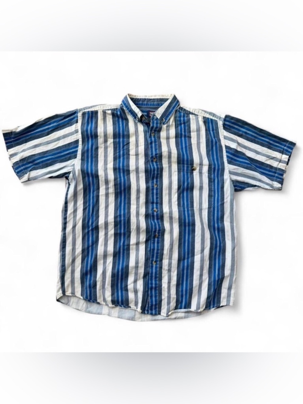 Vintage 90’s Western Indie Faded Glory Striped Men’s Button Down Shirt